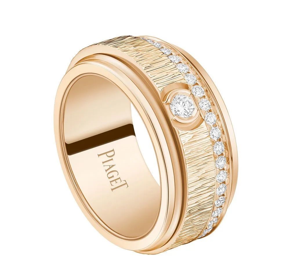 Possession Rose Gold Ring, by Piaget
Set with 46 brilliant-cut diamonds totaling 0.58ct.