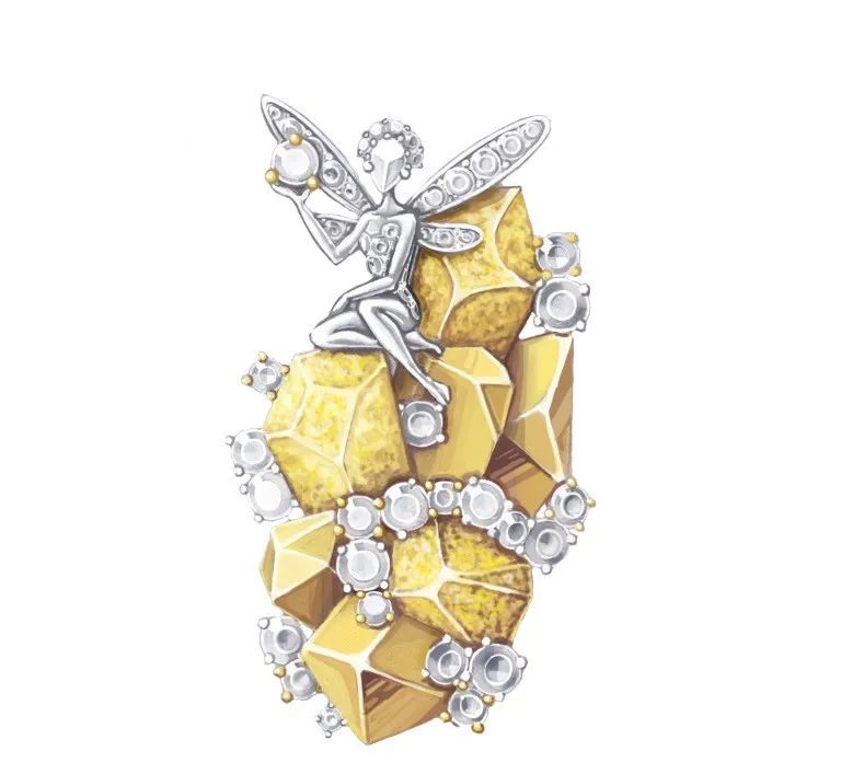 Fée Naïca White Gold Brooch, by Van Cleef & Arpels