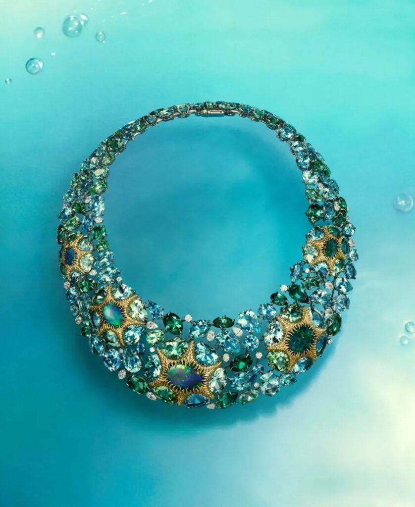 Tiffany & Co.
Blue Book High Jewelry Collection
Out of the Blue Chapter Necklace
Opal, aquamarine, beryl, tourmaline, diamond