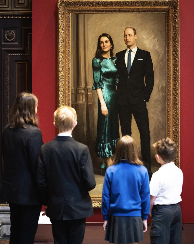 The first official portrait of the Duke and Duchess of Cambridge