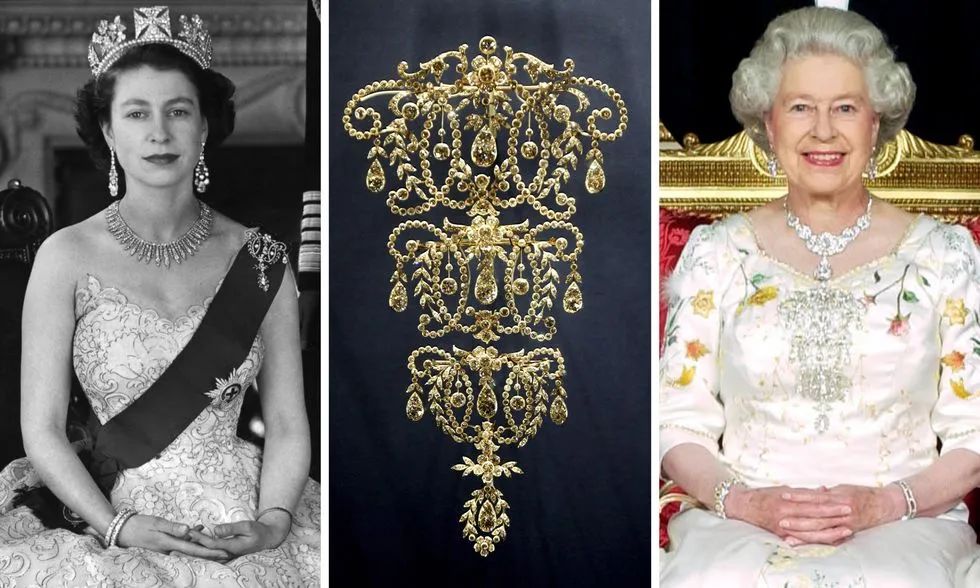 The Queen wore it in a more subdued way throughout her reign