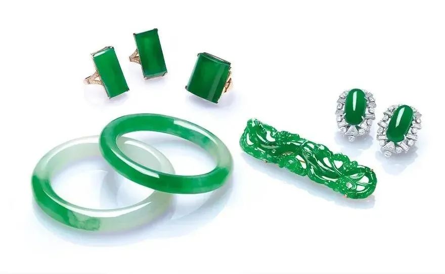 Jadeite jewelry, from Christie's