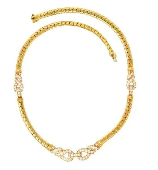 Cartier Agrafe chevron twist necklace