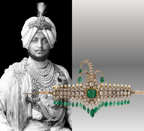 Cartier made a Sarpech for Maharaja Bhupendra Singh of Patiala