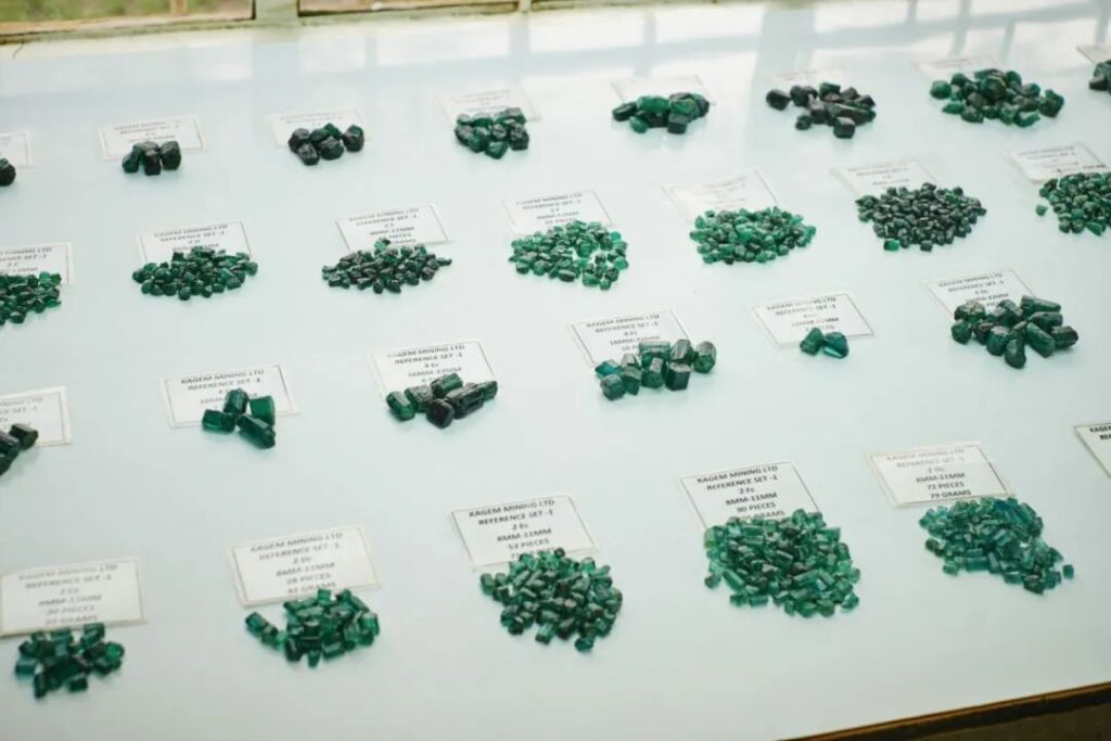 Gemfields emerald rough stone grading process