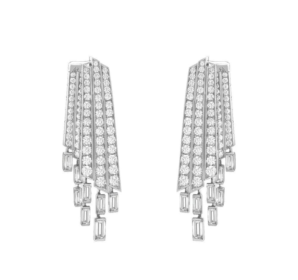 Cascades de Diamants White Gold Earrings, by Van Cleef & Arpels