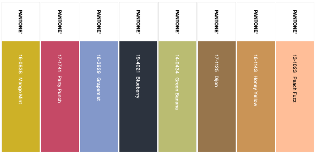 Pantone Flavor-Full color scheme
