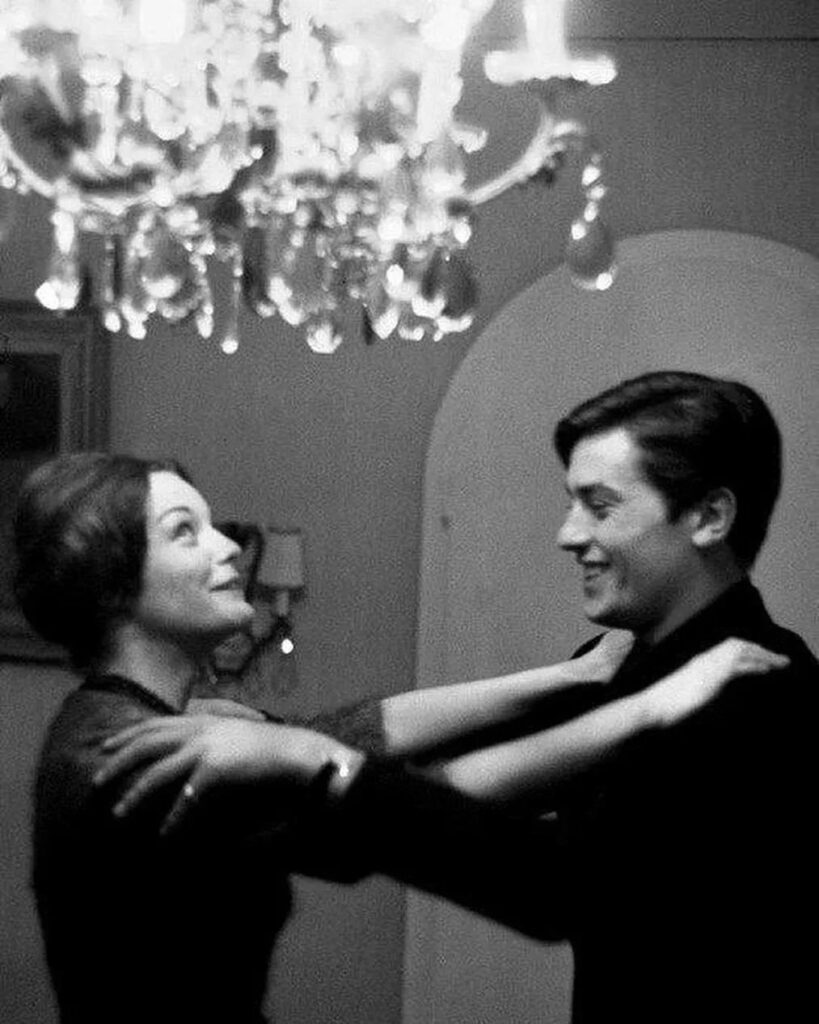 In 1959, actor Alain Delon wore a TRINITY ring while dancing at home with Romy Schneider.