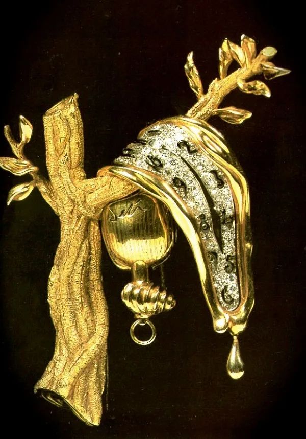 Dali jewelry piece "The Persistence of Memory"