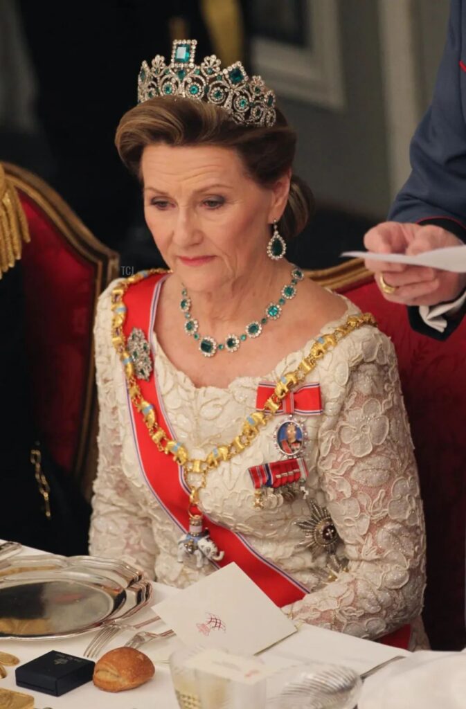 The Norwegian royal family's emerald parure