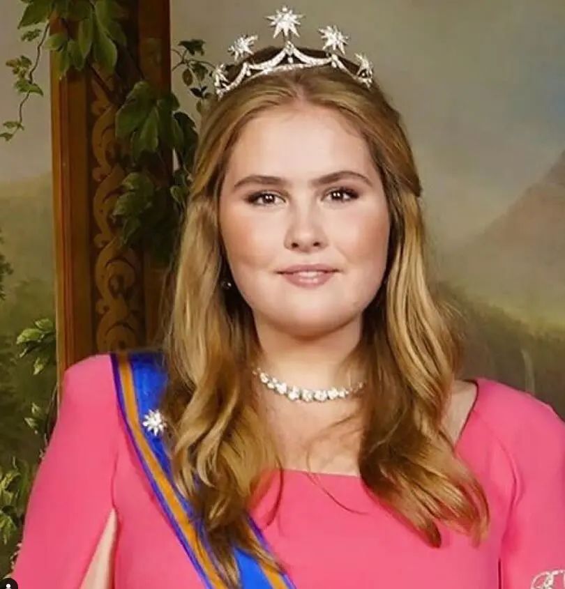 Crown Princess Catharina-Amalia of the Netherlands wearing the Diamond Star Tiara