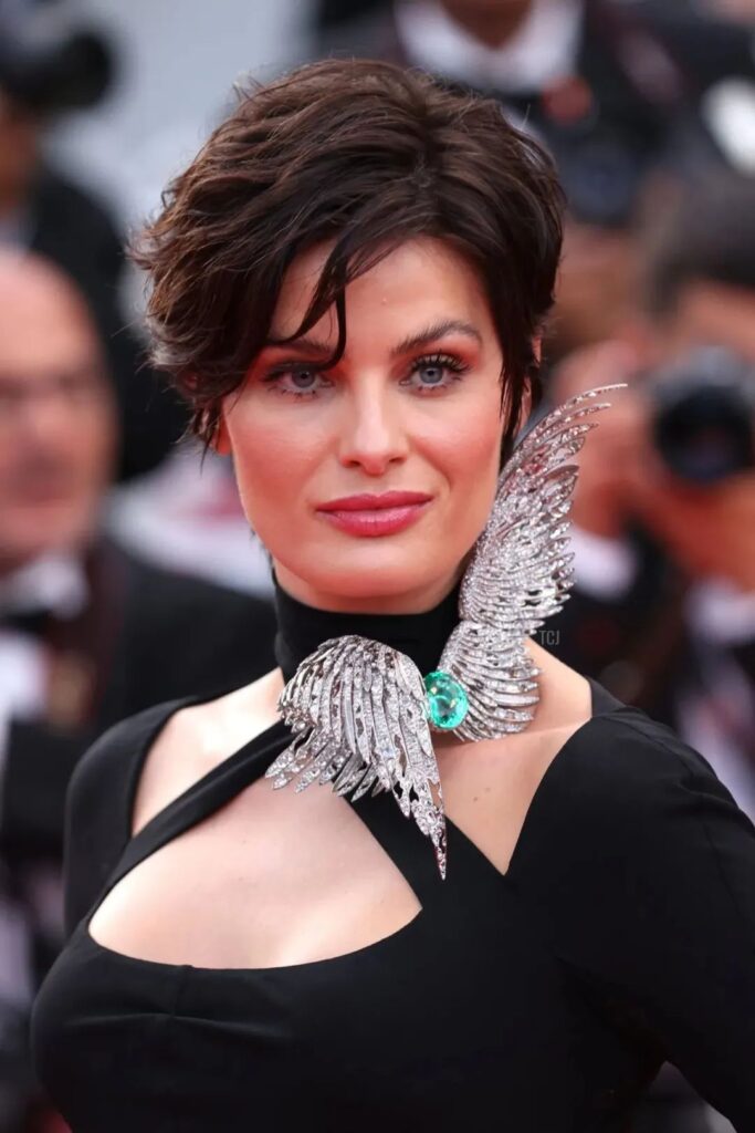 Isabeli Fontana wearing another Elsa Jin oversized brooch