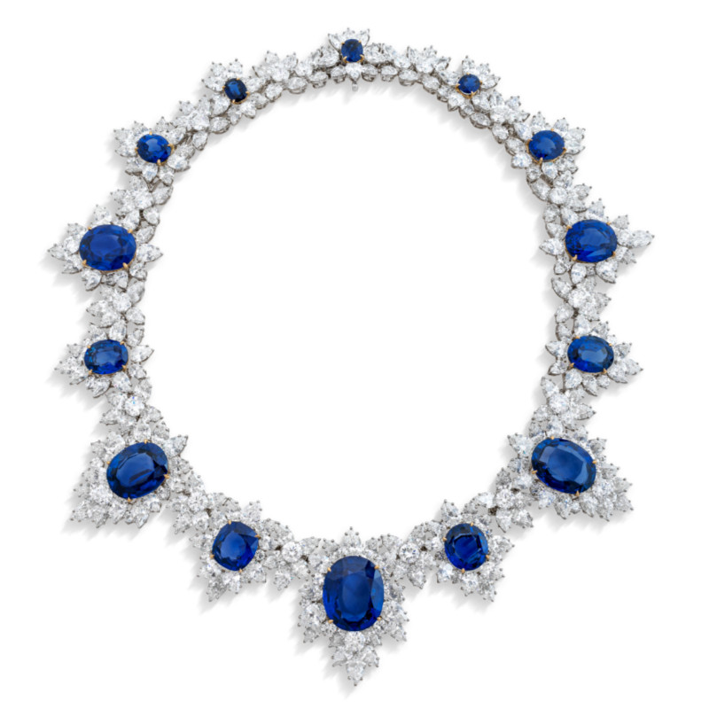 Sapphire and Diamond Necklace