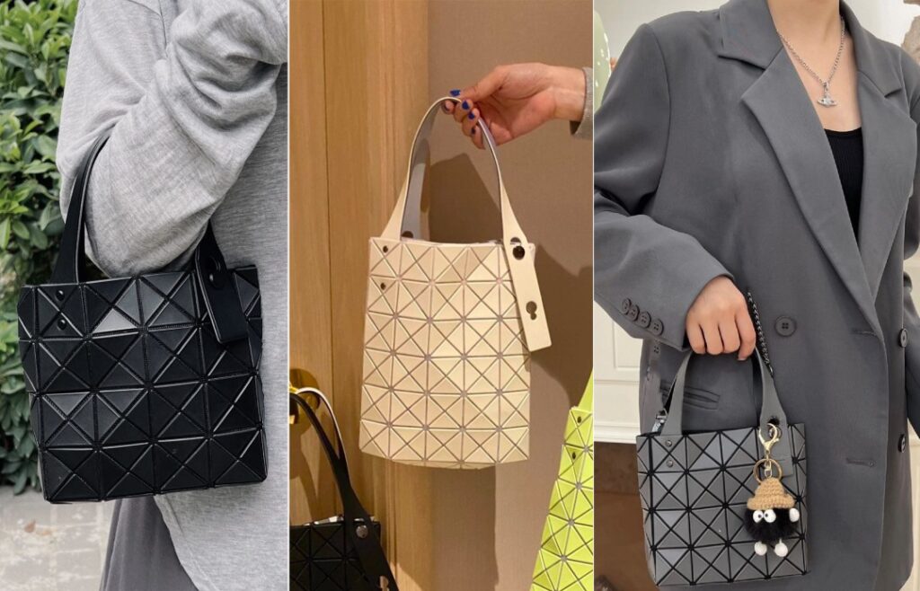 Miyake Six-grid tote bag