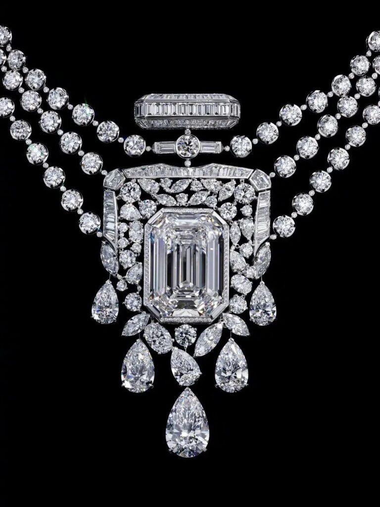 Chanel N°5 Collection de Haute Joaillerie necklace
Main stone weighing 55.55 carats