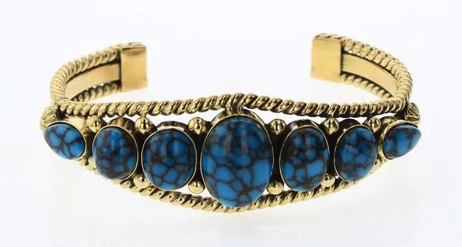 Mark Yazzie
Bracelet set with ancient Egyptian turquoise