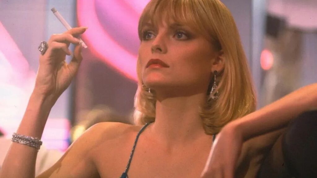 Michelle Pfeiffer as the "Mob Wife" in "Scarface"