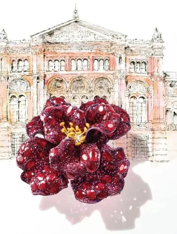 2018 Black Label Masterpiece Series
Ruby Peony Brooch
Victoria and Albert Museum, UK
Inducted into the collection in 2021