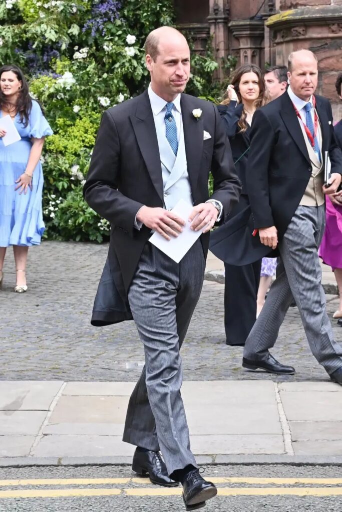 William, who attended the wedding solo, served as an usher.