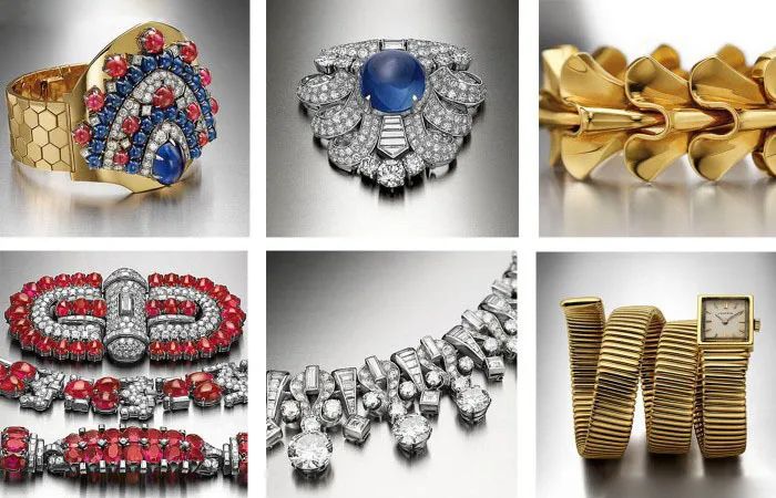 Jewelry created by Bulgari in the 1930s and 1940s