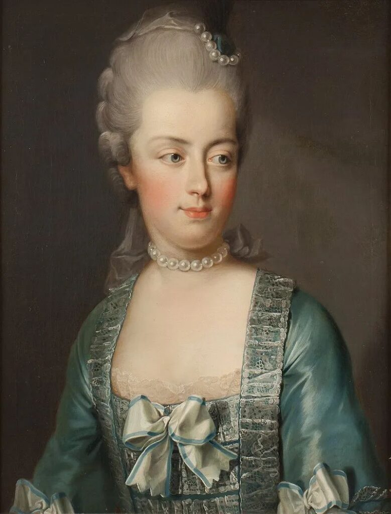 Marie Antoinette, by Joseph Hickel, 1773, Swedish National Portrait Gallery