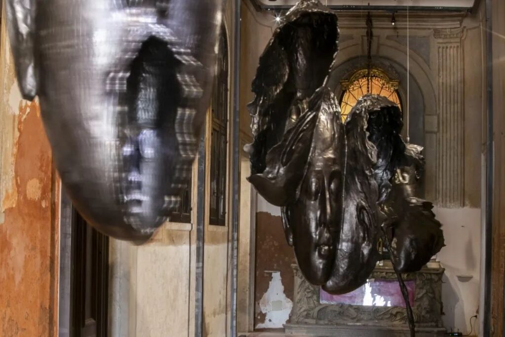 View of Wallace Chan's solo exhibition "Transcendence",
Santa Maria della Pietà, Venice, 2024 © Federico Sutera