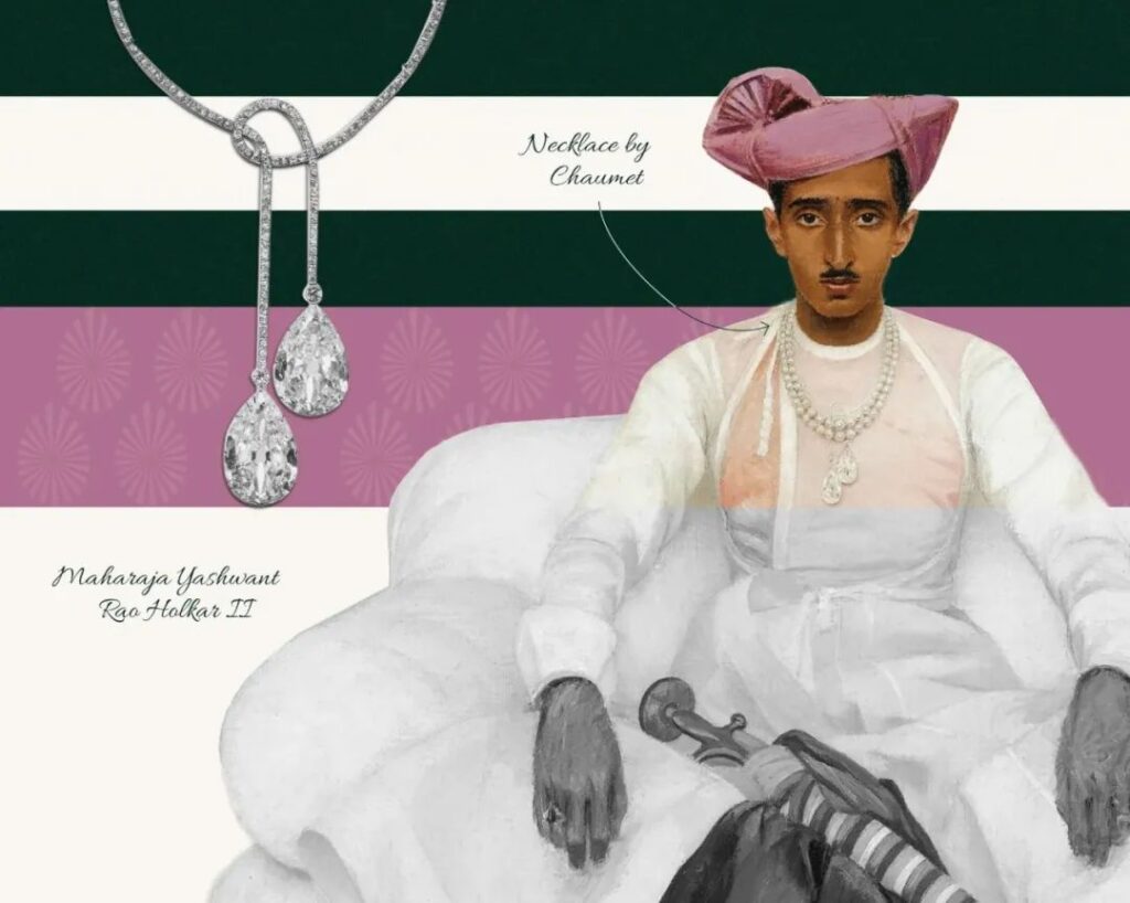 Yeshwant Rao Holkar II inherited the Indore Pears diamond necklace