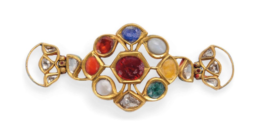 Indian 19th century Navratna bracelet, Christie's auction