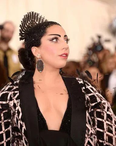 Lady Gaga wearing Fred Leighton antique earrings