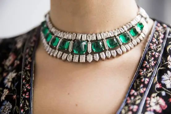 Van Cleef & Arpels emerald necklace, 1935, from the collection of American socialite Helene Beaumont