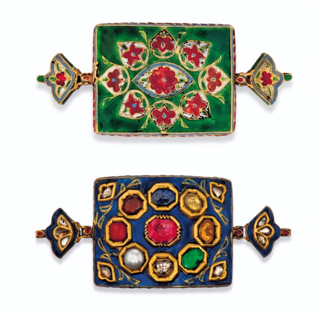 Navratna armlet, 19th century, India