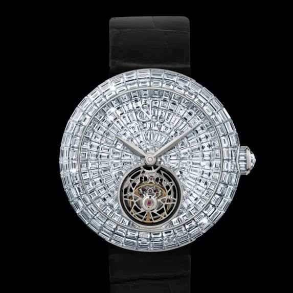 Jacob & Co Brilliant Flying Tourbillon white gold watch, set with 235 diamonds