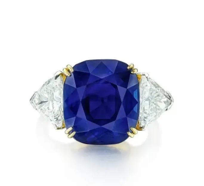 Harry Winston Cushion-Cut Sapphire Diamond Ring, $2.5 Million