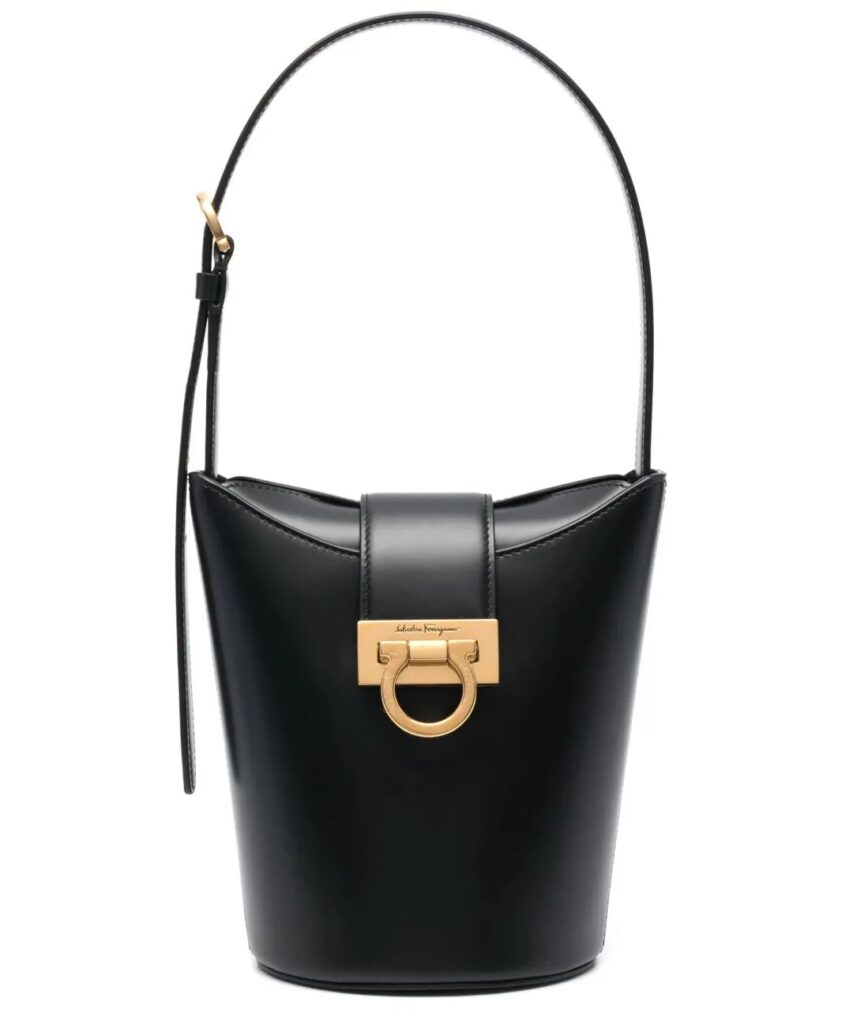 Ferragamo buckle-detail dumpling bag