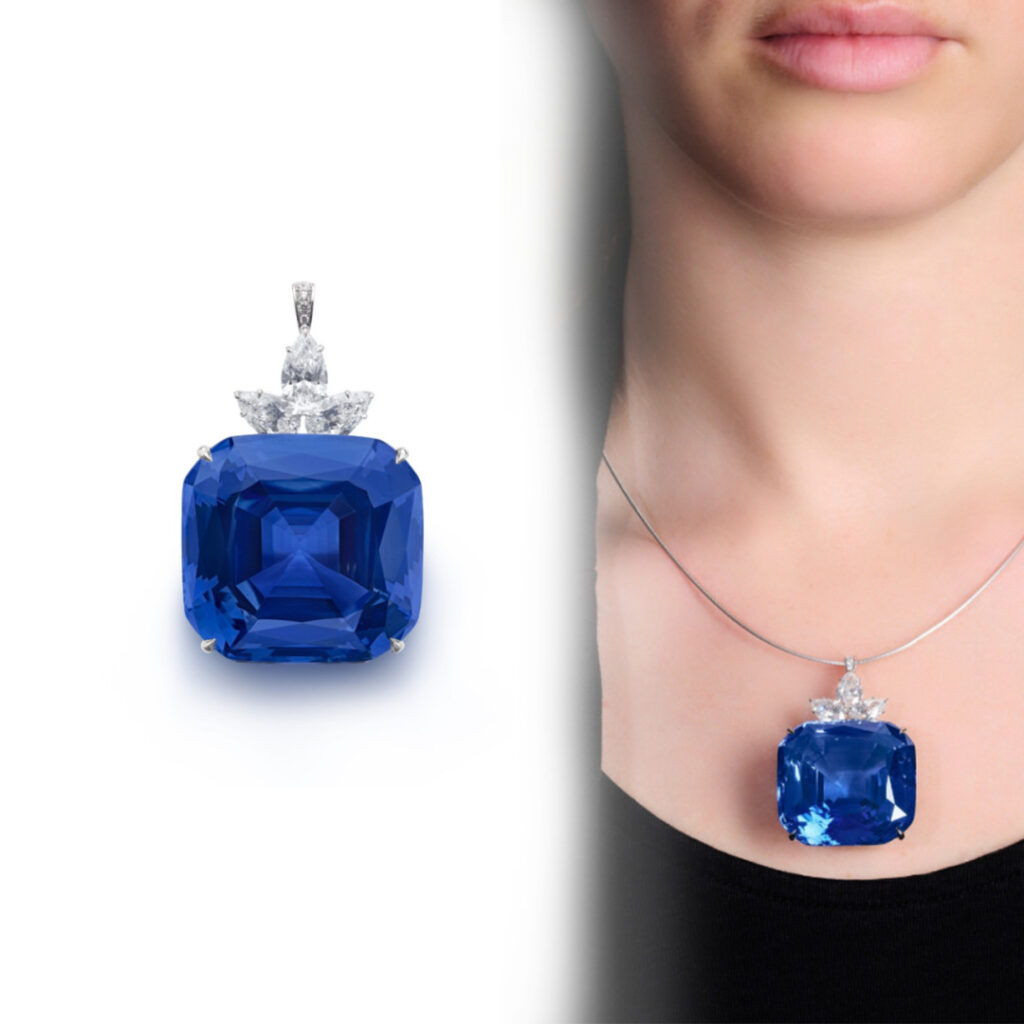 Sapphire and Diamond Pendant