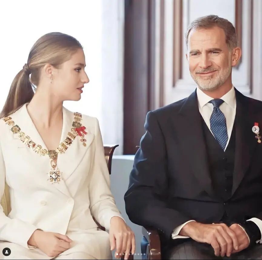 Crown Princess Leonor of Spain at her swearing-in ceremony