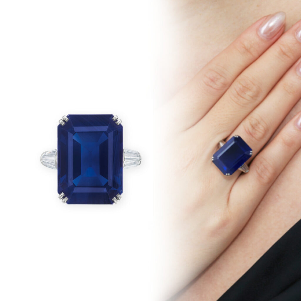 Sapphire and Diamond Ring