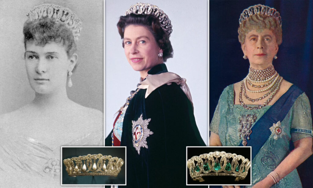 This tiara originally belonged to Grand Duchess Maria Pavlovna of Russia but was lost and damaged due to political changes. By chance, the Grand Duchess's daughter recovered the tiara and decided to sell it. Upon hearing the news, Queen Mary immediately stepped in to purchase this historically significant tiara, which was then restored and modified before being added to the British royal collection.