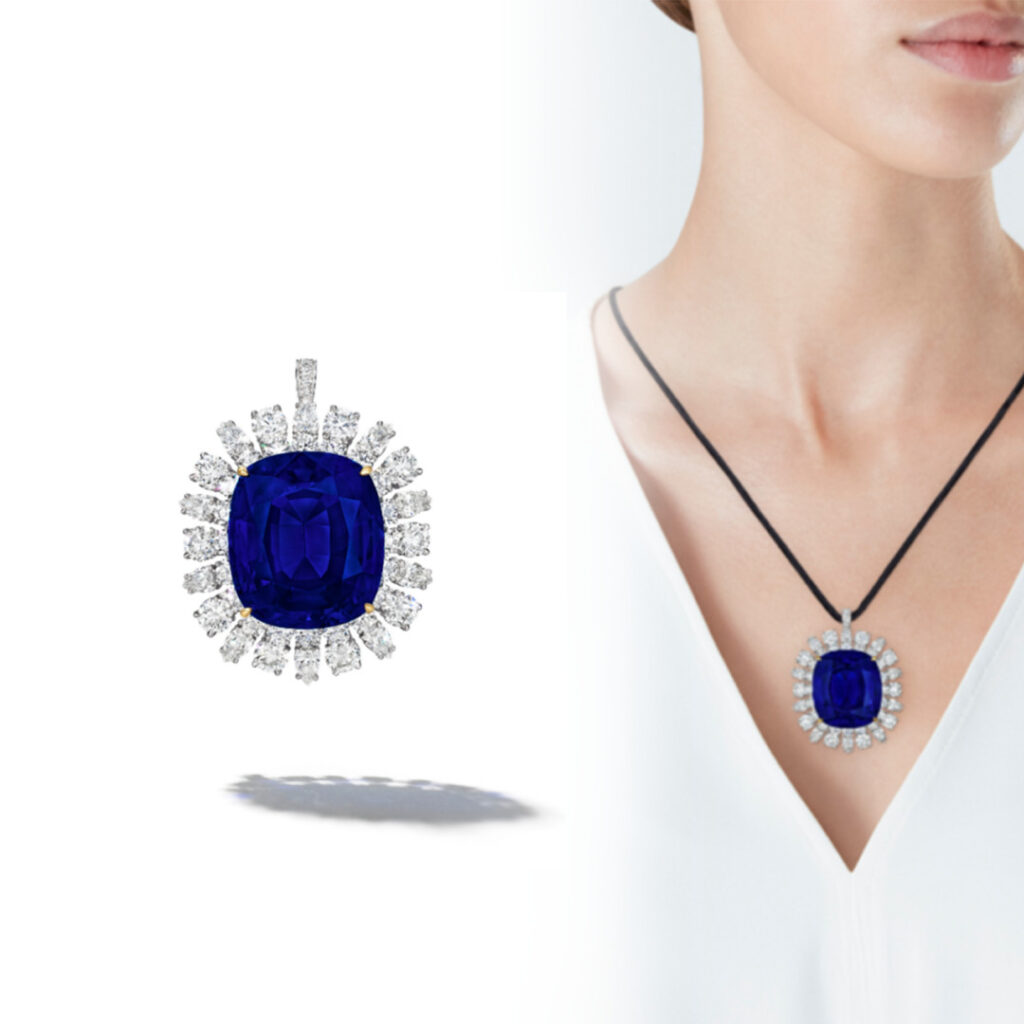 Sapphire and Diamond Pendant