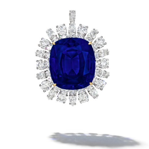 Sapphire and Diamond Pendant