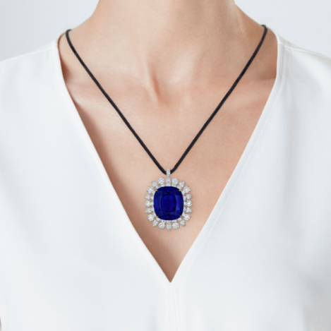 Sapphire and Diamond Pendant