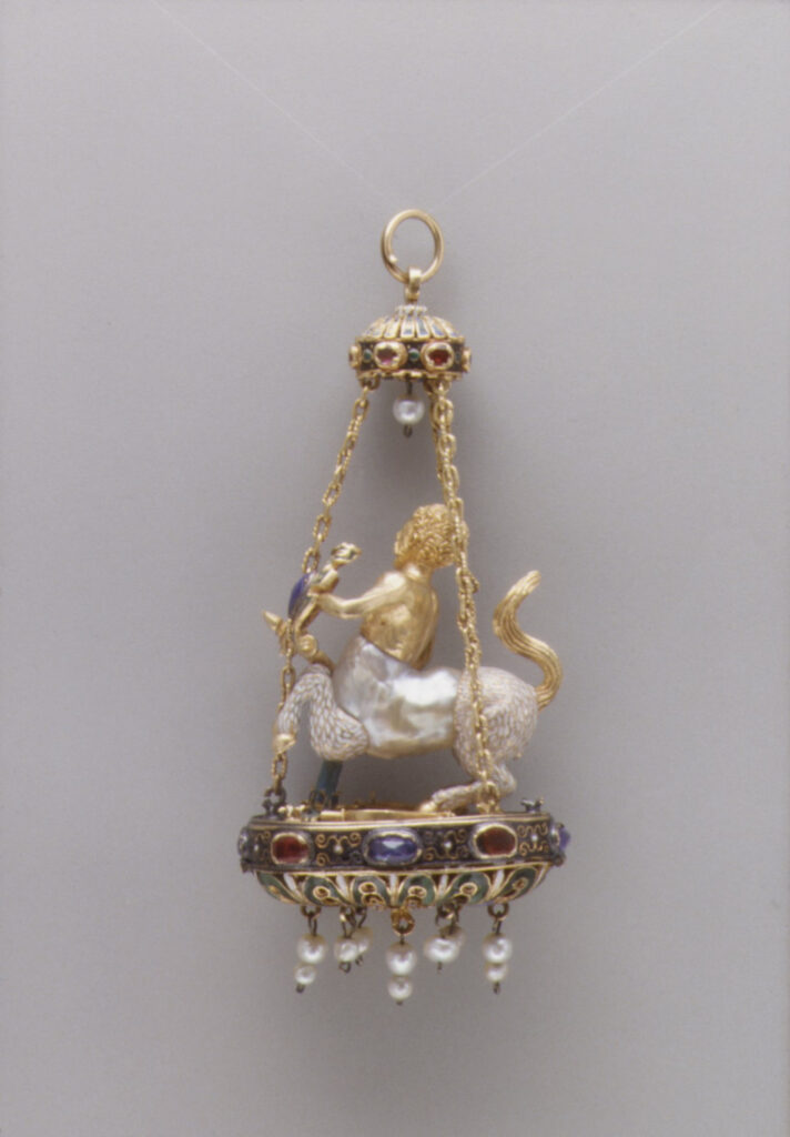 A pearl used as the torso of a centaur