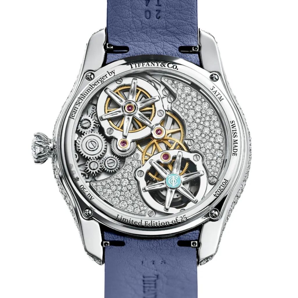 Jean Schlumberger by Tiffany Bird on a Flying Tourbillon 39mm watch caseback