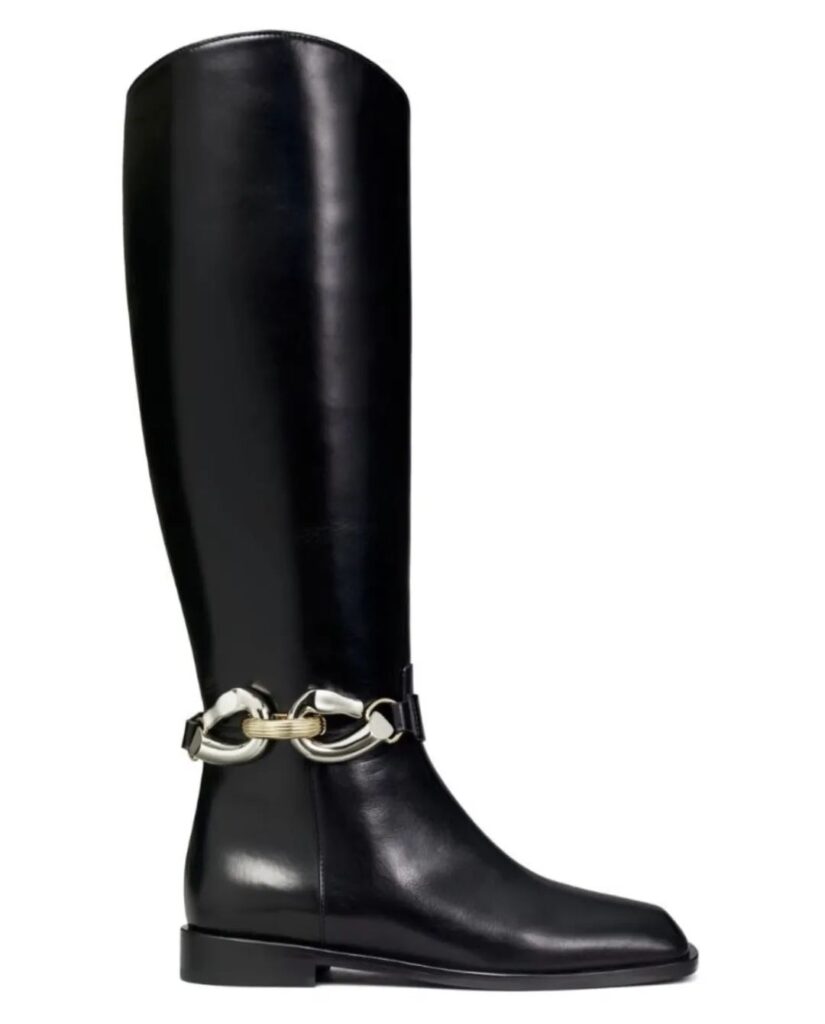 Tory Burch Jessa chain-detail tall boots