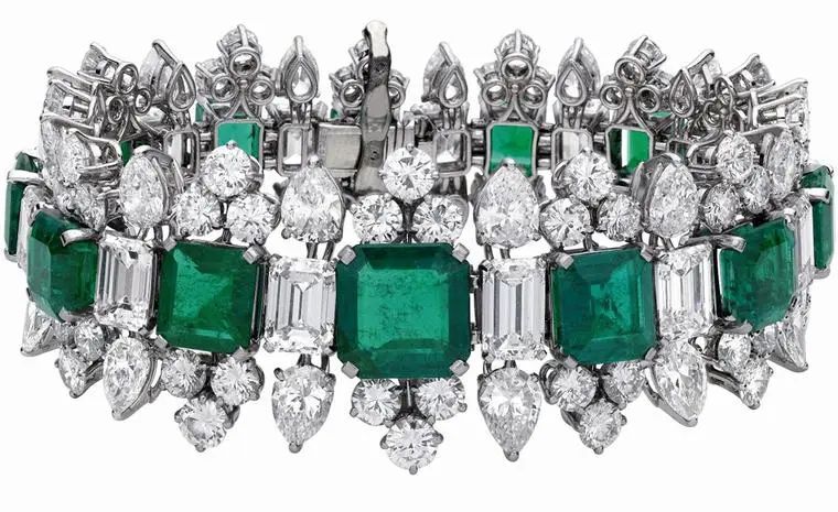 Elizabeth Taylor's Bulgari emerald and diamond bracelet