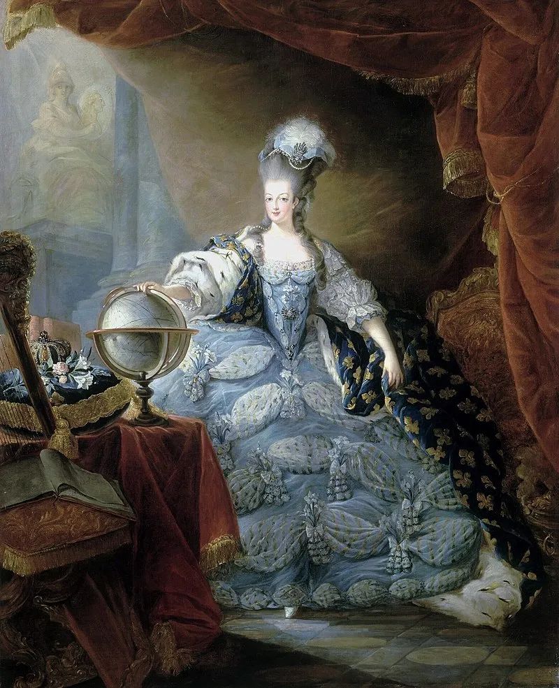 Portrait of Marie Antoinette, by Jean-Baptiste André Gautier-Dagoty, 1775, Palace of Versailles