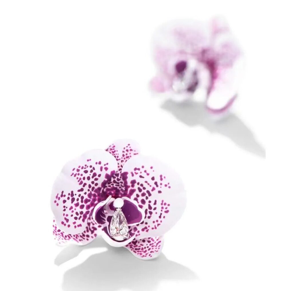 Orchidée Phalaenopsis Butterfly Orchid-themed Earrings