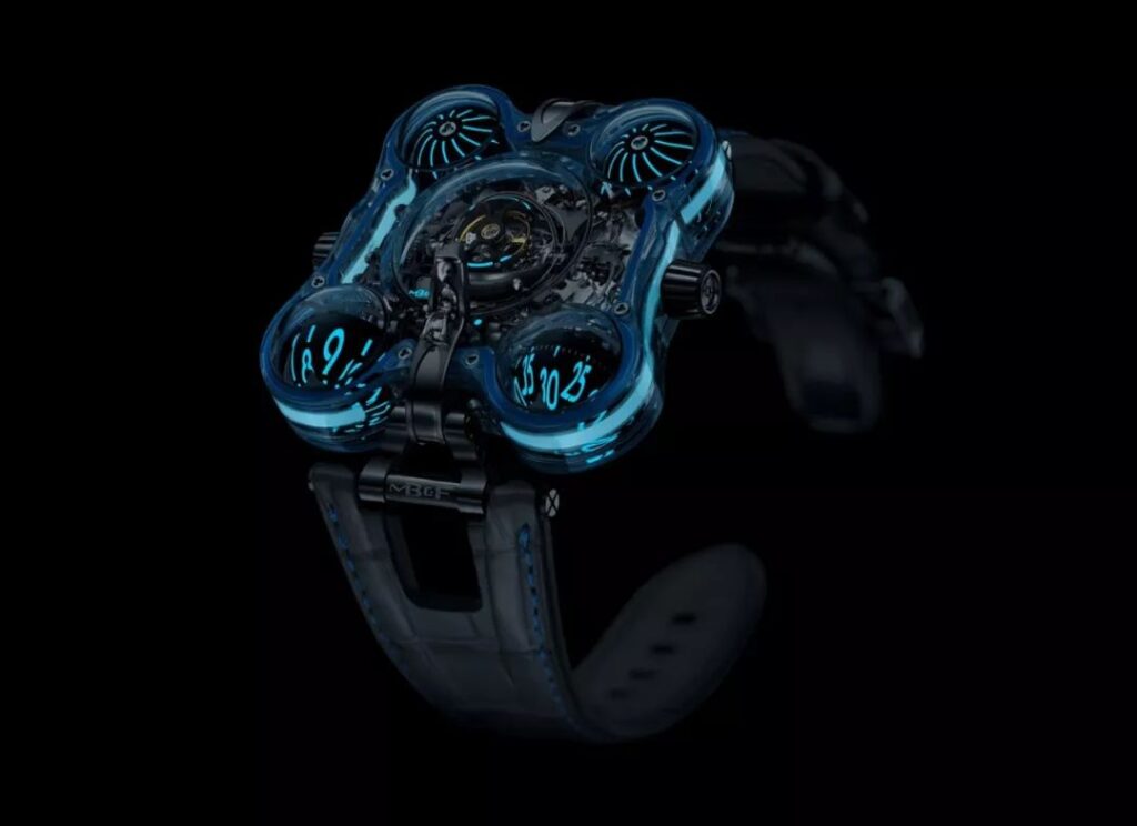 HM6 Alien Watch - Sapphire crystal with luminous details