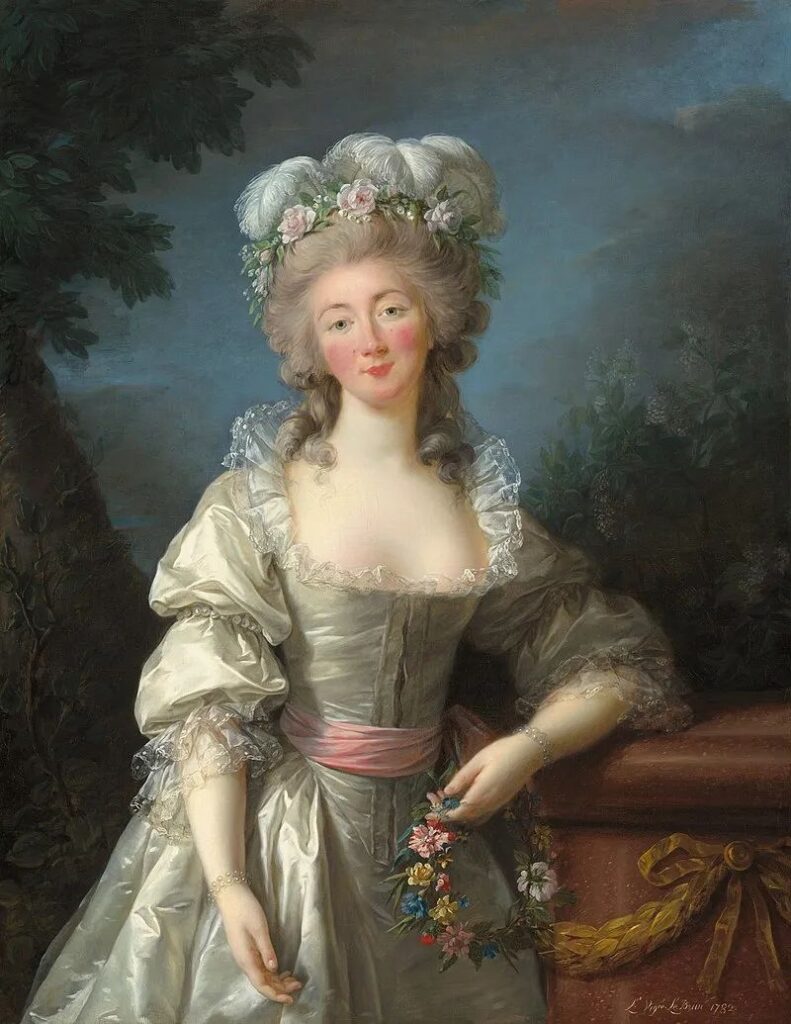 Portrait of Madame du Barry by Élisabeth Vigée Le Brun, 1782, National Gallery of Art, USA.