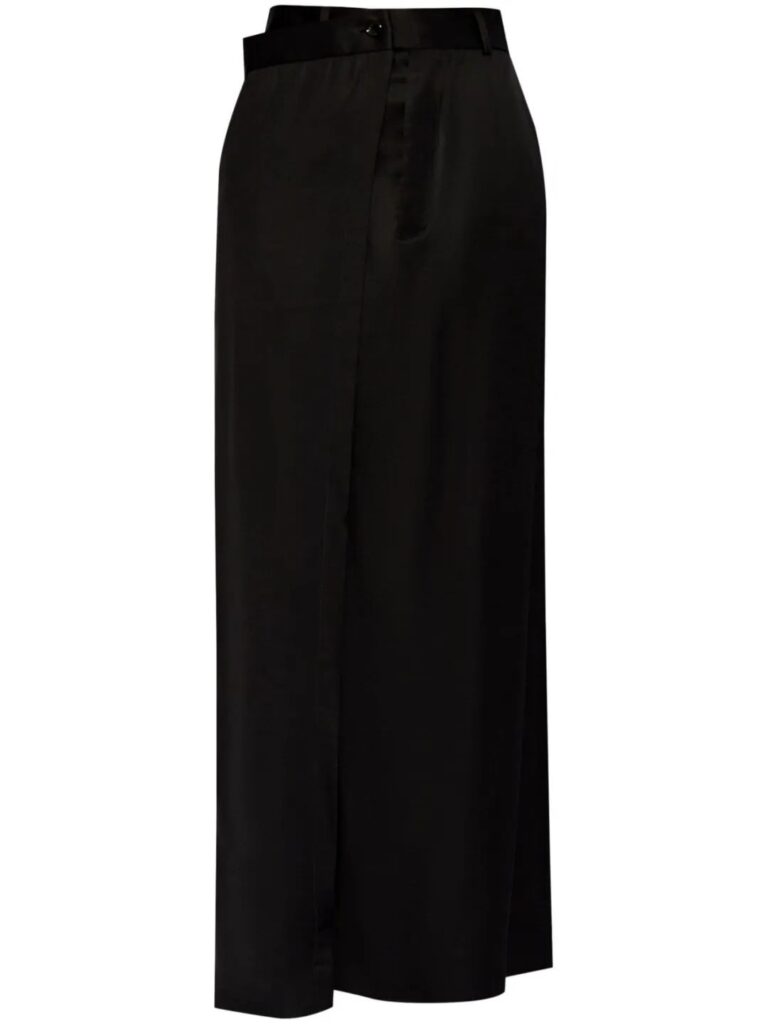 Maison Margiela Satin-faced Extra Long Skirt